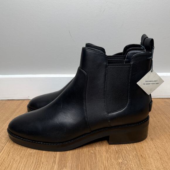 NWT Cole Haan Women's Nora Bootie Black Leather Ankle Chelsea Boot W22260 - Picture 1 of 10